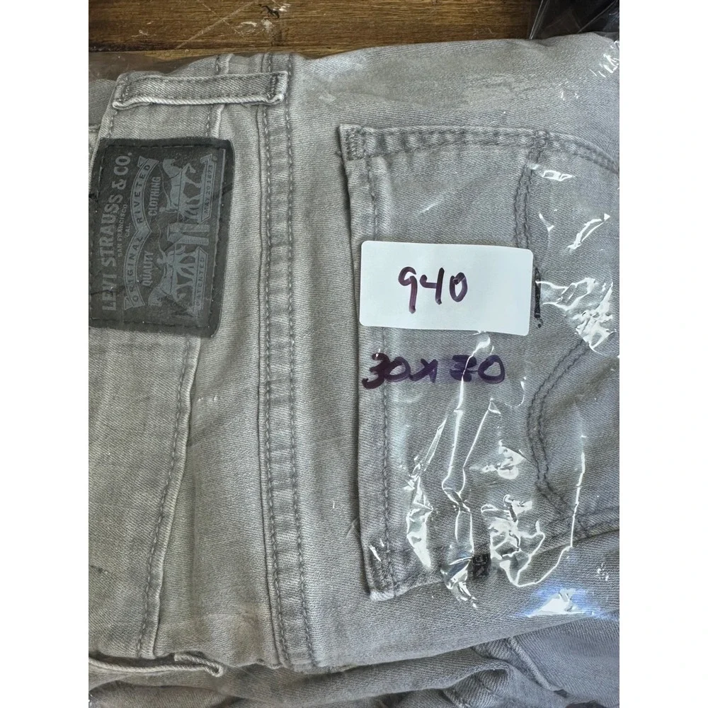 Levi Strauss 711 Skinny Jeans Mens‎ 30 Grey Denim Pants 711-0000